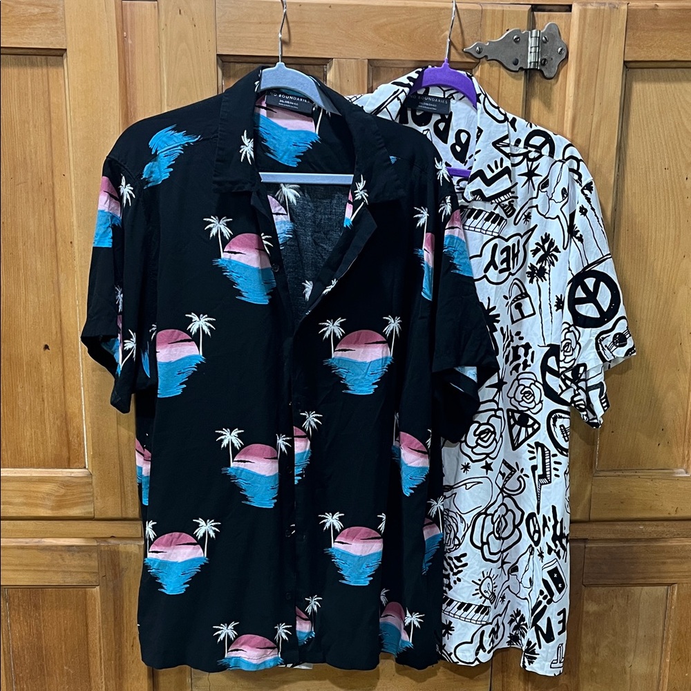 Mens No Boundaries XXL lot button up Shirts. Like new.